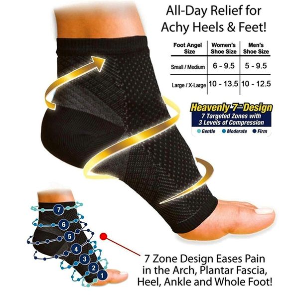 plantar fasciitis foot compression sleeves for injury rehab & joint pain. ankle brace - instant relief & support for achilles tendoniti, Black
plantar fasciitis foot compression sleeves for injury rehab & joint pain. ankle brace - instant relief & support for achilles tendoniti, Black