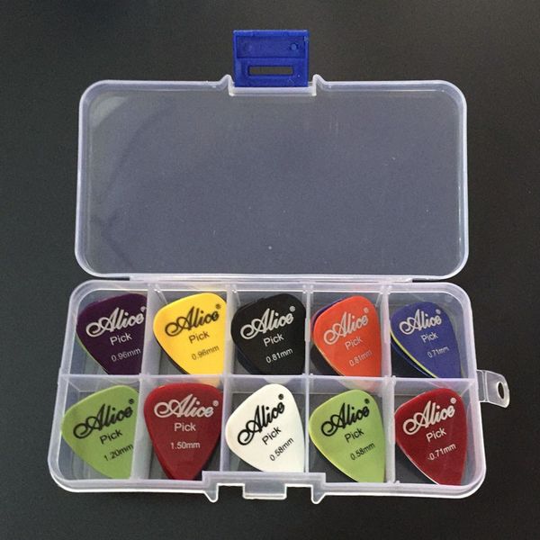30 guitar picks 1 box case alice acoustic electric bass pic plectrum mediator guitarra musical instrument thickness mix 0.58-1.5
30 guitar picks 1 box case alice acoustic electric bass pic plectrum mediator guitarra musical instrument thickness mix 0.58-1.5