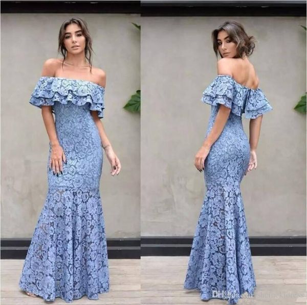 fashion mermaid lace bridesmaid dresses ruffled off the shoulder country maid of honor gowns floor length wedding guest dress, White;pink
fashion mermaid lace bridesmaid dresses ruffled off the shoulder country maid of honor gowns floor length wedding guest dress, White;pink