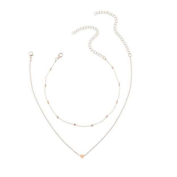 2019 new lovely style 2 layers love heart adjustable necklace multilayer chain choker necklace for gift 2 pcs/set, Golden;silver
2019 new lovely style 2 layers love heart adjustable necklace multilayer chain choker necklace for gift 2 pcs/set, Golden;silver