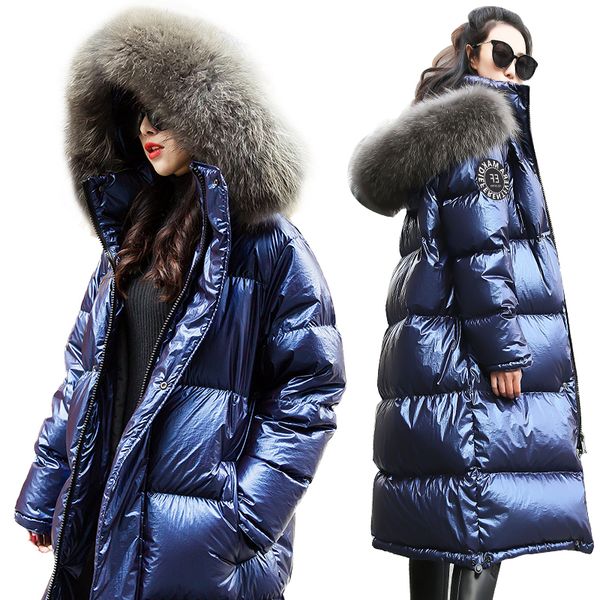 women down jacket 2019 new winter coat big real fur collar women long paragraph thickening warm hooded for female parka yrf14, Black
women down jacket 2019 new winter coat big real fur collar women long paragraph thickening warm hooded for female parka yrf14, Black
