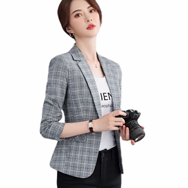 suit jacket female autumn new fashion slim long-sleeved casual england short paragraph outside the lattice small suit, White;black
suit jacket female autumn new fashion slim long-sleeved casual england short paragraph outside the lattice small suit, White;black