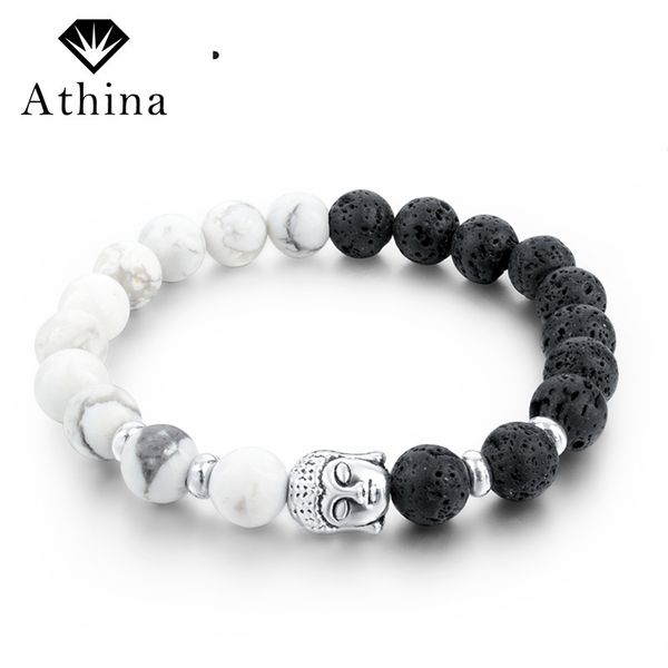 athina fashion silver buddha bracelets for women elastic lava natural stone bracelets & bangles femme pulseras sbr160030
athina fashion silver buddha bracelets for women elastic lava natural stone bracelets & bangles femme pulseras sbr160030