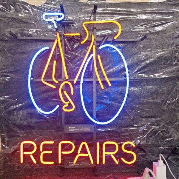 Bicycle repair neon ign bar holiday di play adverti ing decoration cu tomized wall mounted real gla light metal frame 17 039 039 20
Bicycle repair neon ign bar holiday di play adverti ing decoration cu tomized wall mounted real gla light metal frame 17 039 039 20