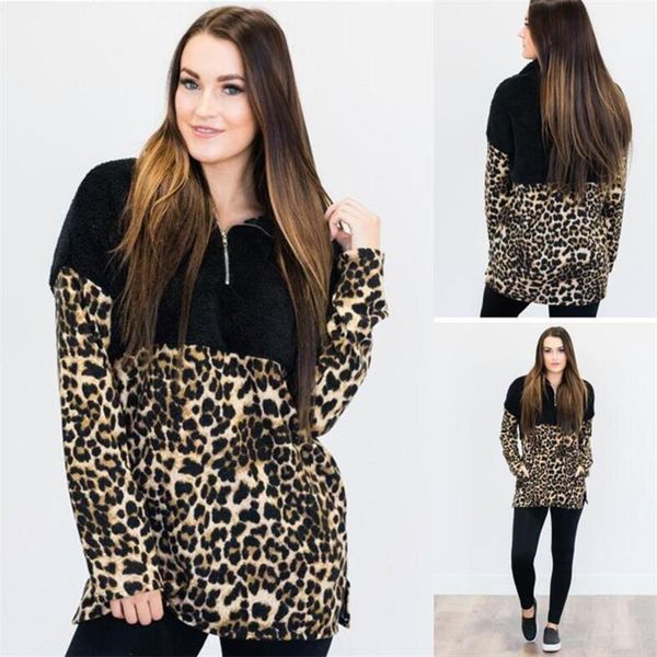 women fleece hoodie leopard patchwork sherpa pullovers sweatshirt v-neck zipper sweaters long sleeve women winter fall tees gga3024-5, White
women fleece hoodie leopard patchwork sherpa pullovers sweatshirt v-neck zipper sweaters long sleeve women winter fall tees gga3024-5, White