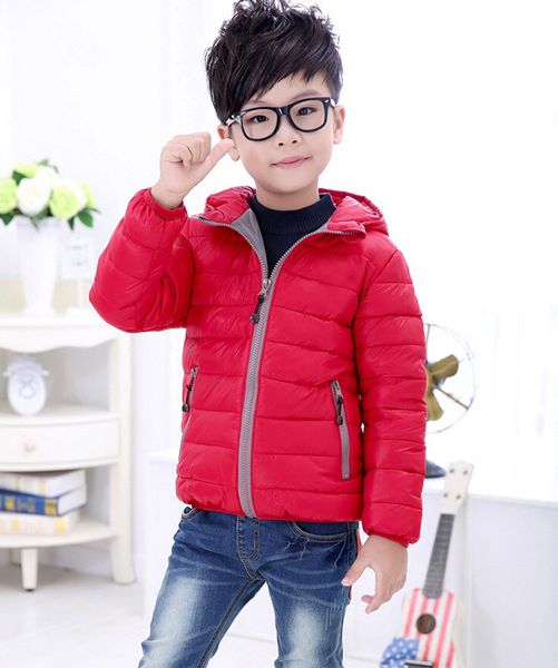2019 детская верхняя одежда мальчик девочка зима теплая с капюшоном пальто дети хлопок-мягкий дизайнер пуховик детские куртки детские пальто, Blue;gray
