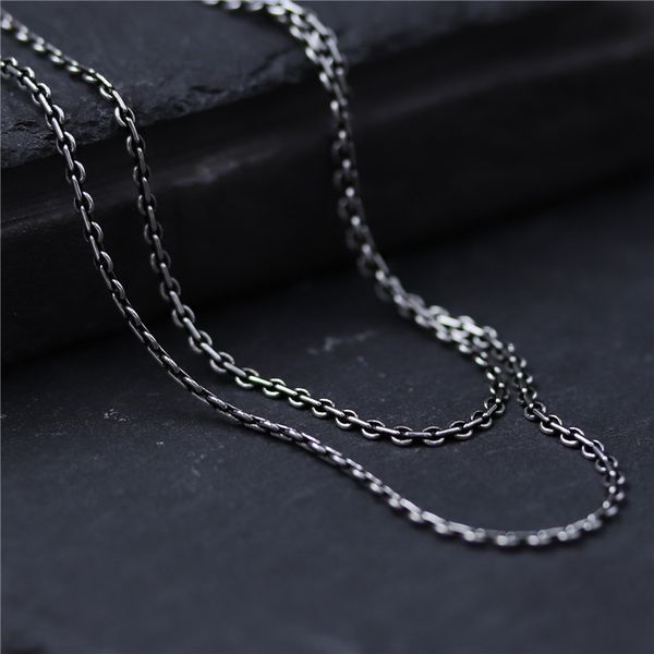 real chain 925 sterling silver link ожерелье для мужчин и женщин 2мм ретро урожай тайский серебряный крест простой цепи ожерелье
real chain 925 sterling silver link ожерелье для мужчин и женщин 2мм ретро урожай тайский серебряный крест простой цепи ожерелье
