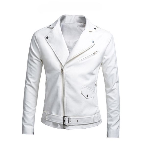 fashion men's pu leather jacket autumn winter slim fit motorcycle jacket zipper casual leather coat male outerwear clothing, Black
fashion men's pu leather jacket autumn winter slim fit motorcycle jacket zipper casual leather coat male outerwear clothing, Black