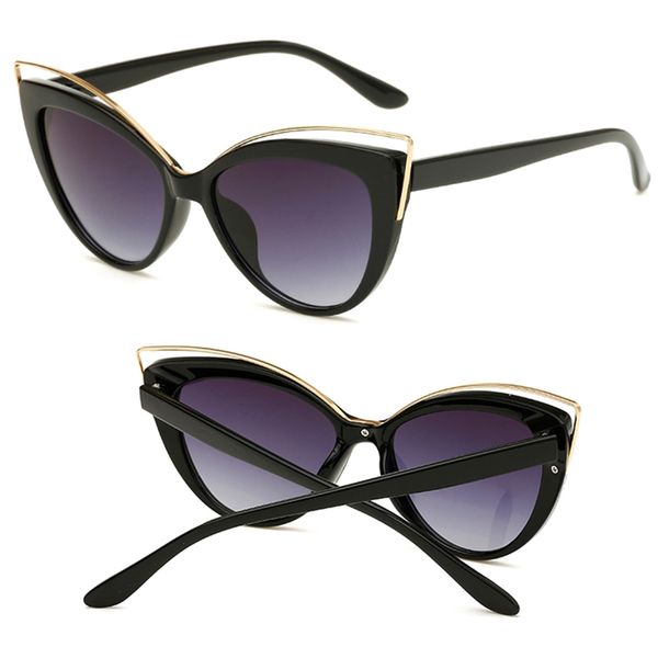 fashion ladies cat eye sunglasses women brand designer vintage mirror sun glasses for female feminino, White;black
fashion ladies cat eye sunglasses women brand designer vintage mirror sun glasses for female feminino, White;black