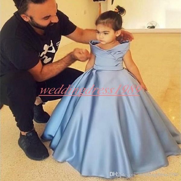 2019 off shoulder flower girls dresses satin sky blue girls party toddler pageant baby birthday gowns kids formal wear first communion dress, White;blue
2019 off shoulder flower girls dresses satin sky blue girls party toddler pageant baby birthday gowns kids formal wear first communion dress, White;blue