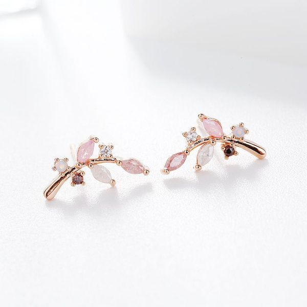 exquisite korean style branch stud earrings rose gold color cubic zirconia earrings for women girls gift jewelry, Golden;silver
exquisite korean style branch stud earrings rose gold color cubic zirconia earrings for women girls gift jewelry, Golden;silver