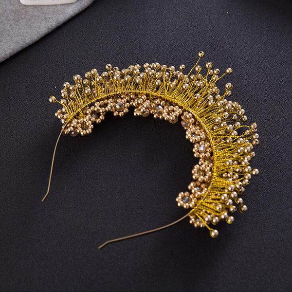golden metal baroque crown tiara headband hairband for women wedding hair accessories tiara headpiece jewelry sale, Golden;white
golden metal baroque crown tiara headband hairband for women wedding hair accessories tiara headpiece jewelry sale, Golden;white