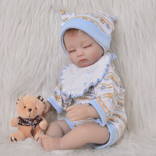 reborn doll baby outfits accessories 4 piece set for 17-18 inch newborn boy and girl, striped romper with cartoon animal print
reborn doll baby outfits accessories 4 piece set for 17-18 inch newborn boy and girl, striped romper with cartoon animal print
