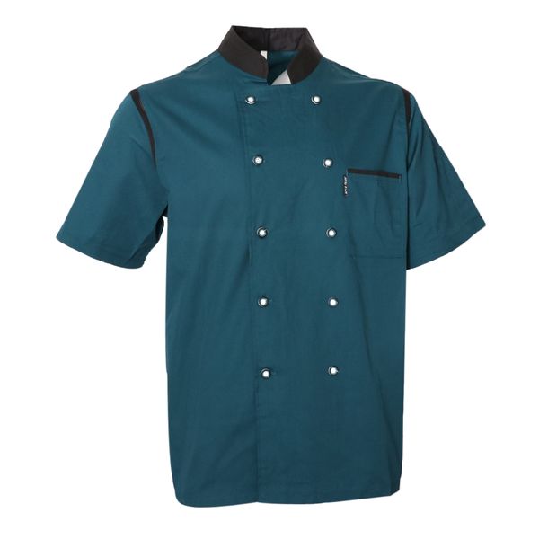 mens stylish chef uniform short sleeve cook jacket classic chef coat for food staff, White;black
mens stylish chef uniform short sleeve cook jacket classic chef coat for food staff, White;black