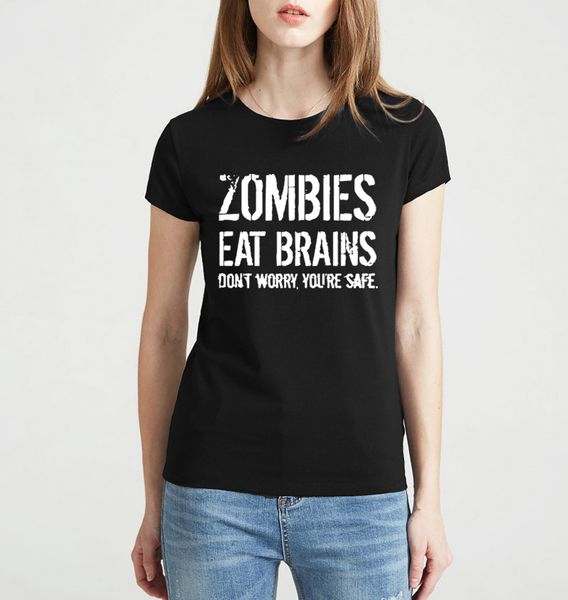 zombies eat brains so you're safe print 2019 summer t shirt women brand harajuku tee pink shirt funny angel casual femme, White
zombies eat brains so you're safe print 2019 summer t shirt women brand harajuku tee pink shirt funny angel casual femme, White