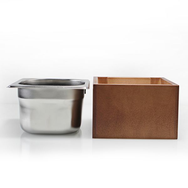 coffee knock box stainless steel wood coffee grounds container box barista coffee residue bucket grind waste bin knocking bucket
coffee knock box stainless steel wood coffee grounds container box barista coffee residue bucket grind waste bin knocking bucket