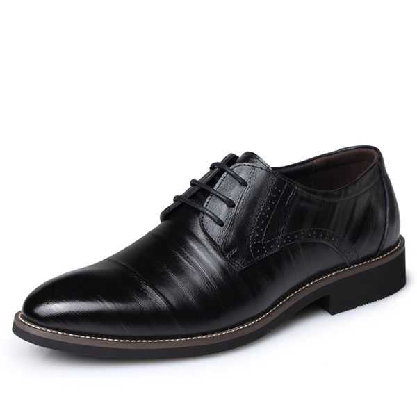 2020 new classic leather men brogues shoes lace-up bullock business dress men oxfords shoes male formal, Black
2020 new classic leather men brogues shoes lace-up bullock business dress men oxfords shoes male formal, Black