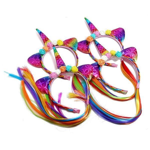 kid girl unicorn wig braid headband flower hair sticks hair accessories for festival halloween lovely cosplay hair band, Slivery;white
kid girl unicorn wig braid headband flower hair sticks hair accessories for festival halloween lovely cosplay hair band, Slivery;white