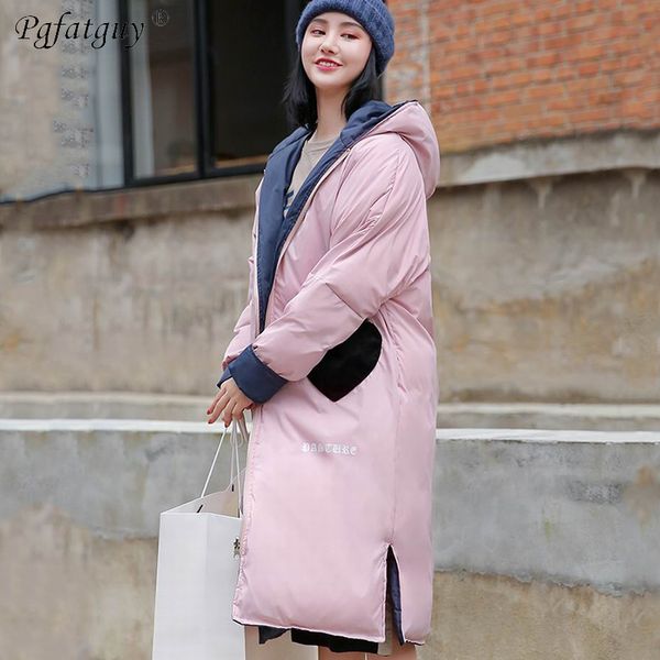 2018 new fashion winter both sides can wear jackets women hooded thick parkas long female jackets coats slim warm winter outwear, Black
2018 new fashion winter both sides can wear jackets women hooded thick parkas long female jackets coats slim warm winter outwear, Black