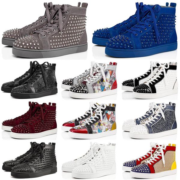 Christian Louboutin Luxury продажи моды платформы Патентный мужские дизайнерские туфли красные Днища случайных мужчин Женщины шипованных Шипы Flat Party натуральная кожа кроссовки
Christian Louboutin Luxury продажи моды платформы Патентный мужские дизайнерские туфли красные Днища случайных мужчин Женщины шипованных Шипы Flat Party натуральная кожа кроссовки