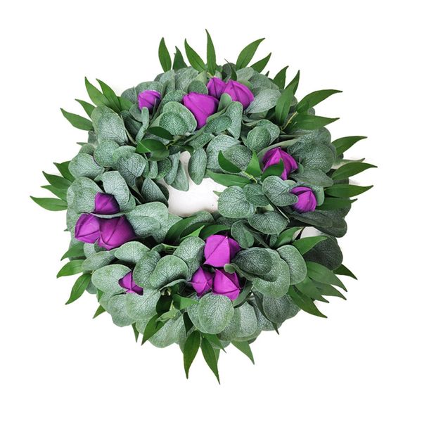 39cm christmas decoration artificial green leaves flower wreath front door hanging eucalyptus leaf garland for wall window decor
39cm christmas decoration artificial green leaves flower wreath front door hanging eucalyptus leaf garland for wall window decor