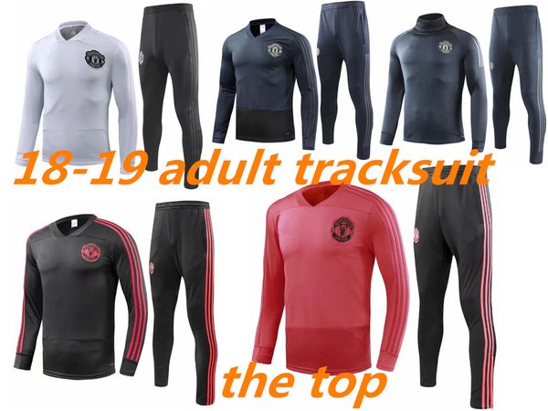 2018 2019 soccer tracksuit training kits pogba lukaku man united suit sport sweater uniforms soccer set, Black
2018 2019 soccer tracksuit training kits pogba lukaku man united suit sport sweater uniforms soccer set, Black