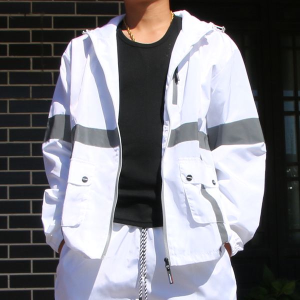 men and women couples celebrity style jacket reflective mixed colors stereo pocket trench coat outdoor casual sports coat outer, Black;brown
men and women couples celebrity style jacket reflective mixed colors stereo pocket trench coat outdoor casual sports coat outer, Black;brown