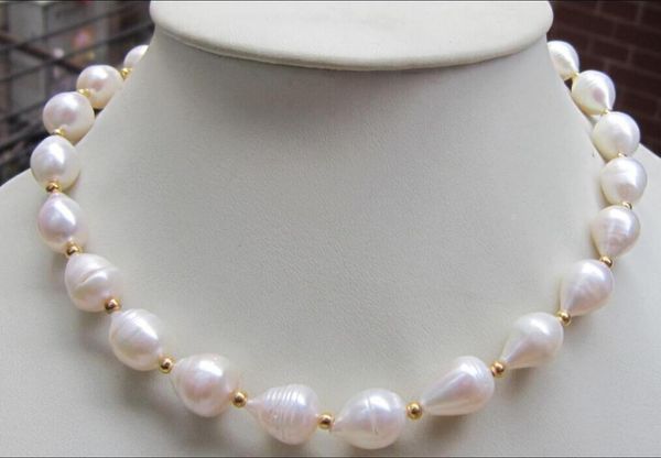 natural breeding freshwater rice necklace 10-11 mm necklace 20, Silver