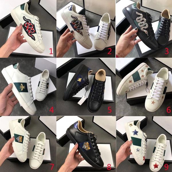 2019 new designer shoes 100% ace leather sneaker men women classic trainers python tiger bee flower embroidered cock love sneakers 36-45, Black
2019 new designer shoes 100% ace leather sneaker men women classic trainers python tiger bee flower embroidered cock love sneakers 36-45, Black
