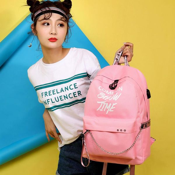 shoulder bag hiking leisure backpack women backpack outdoor sports waterproof usb charge letters print teenagers
shoulder bag hiking leisure backpack women backpack outdoor sports waterproof usb charge letters print teenagers