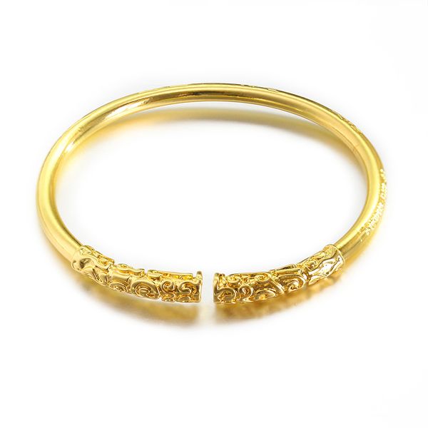 beichong monkey king bar men's bracelets 4mm stainless steel gold-color opening cuff bangles for men gold hoop bar, Black
beichong monkey king bar men's bracelets 4mm stainless steel gold-color opening cuff bangles for men gold hoop bar, Black