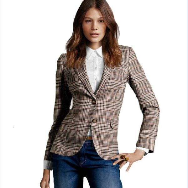 new 2015 fashion women's plaid elbow patches slim blazer ladies autumn suits basic jacket casual blazer feminino a360, Black;brown
new 2015 fashion women's plaid elbow patches slim blazer ladies autumn suits basic jacket casual blazer feminino a360, Black;brown