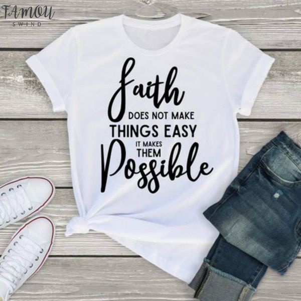 faith possible letter print t shirt women short sleeve o neck knitted loose tshirt 2020 summer women tee shirt, White
faith possible letter print t shirt women short sleeve o neck knitted loose tshirt 2020 summer women tee shirt, White