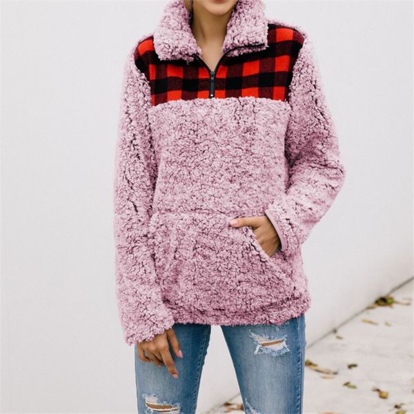 goocheer women fleece outerwear fashion plaid patchwork fluffy thick sweaters warm zipper pullovers winter coat sherpa, White;black
goocheer women fleece outerwear fashion plaid patchwork fluffy thick sweaters warm zipper pullovers winter coat sherpa, White;black