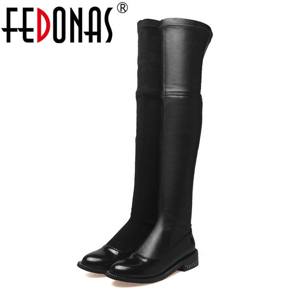 fedonas new women over the knee boots long warm dancing party shoes woman low heels comfot casual shoes tight high boots, Black
fedonas new women over the knee boots long warm dancing party shoes woman low heels comfot casual shoes tight high boots, Black