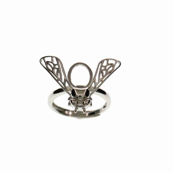 8x10mm oval cabochon bezel bee solid 925 sterling silver adjustable ring settings 1226004
8x10mm oval cabochon bezel bee solid 925 sterling silver adjustable ring settings 1226004