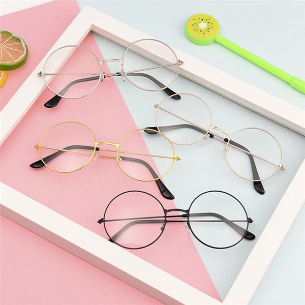 men women classic vintage round lens flat mopia glasses optical glasses transparent metal frame eyewear clear lens eyeglasses, White;black
men women classic vintage round lens flat mopia glasses optical glasses transparent metal frame eyewear clear lens eyeglasses, White;black