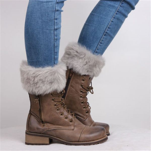 1pair winter women leg warmers casual knit fur trim boot socks boot cuffs soft stretch acrylic fibers fashion accessoires, Black;white
1pair winter women leg warmers casual knit fur trim boot socks boot cuffs soft stretch acrylic fibers fashion accessoires, Black;white