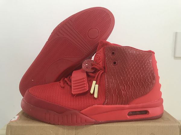 

(С коробкой) горячая распродажа west 2 Red October West модные туфли кроссовки мужчина и женщина баскетбольная обувь размер eur 40-47 Kanye West II скидка