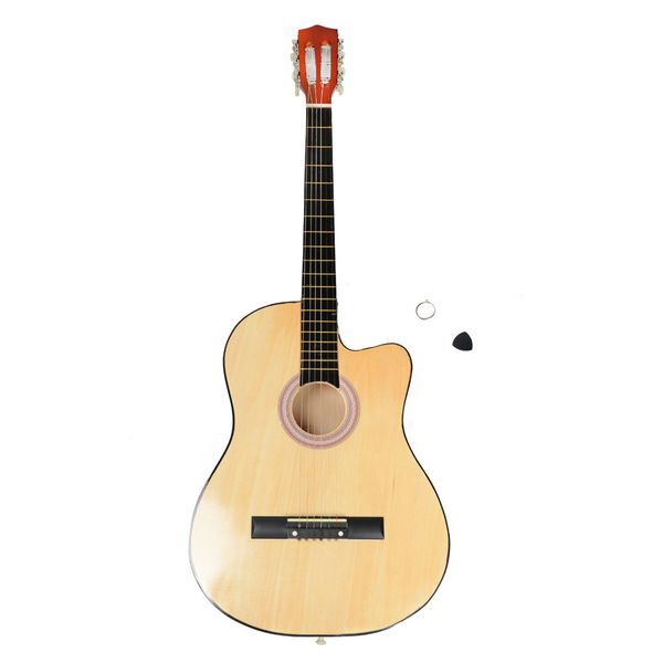 

38 Inch CUTAWAY Акустические гитары с гитары медиатор цвет древесины