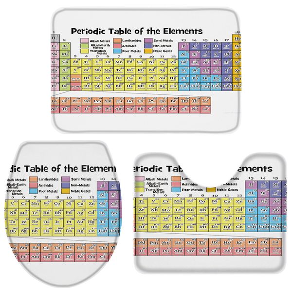 3 pieces bathroom set periodic table of elements chemistry bath set toilet cover mat pedestal rug non-slip bathroom rug set
3 pieces bathroom set periodic table of elements chemistry bath set toilet cover mat pedestal rug non-slip bathroom rug set