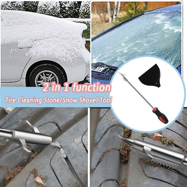 1set 2 in 1 function car tire cleaning stone tool groove broken stone remover stainless steel + rubber handles 38x12.5cm
1set 2 in 1 function car tire cleaning stone tool groove broken stone remover stainless steel + rubber handles 38x12.5cm