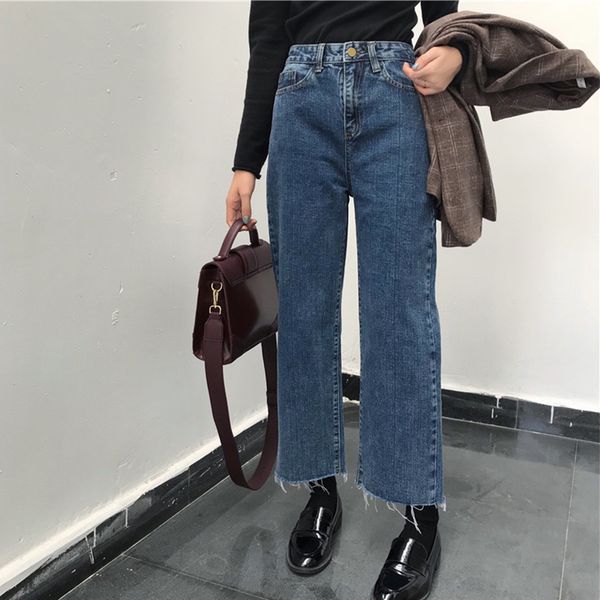 2019 new spring women student nine points jeans women high waisted casual loose denim wide leg pants plus size s-5xl yy540, Blue
2019 new spring women student nine points jeans women high waisted casual loose denim wide leg pants plus size s-5xl yy540, Blue