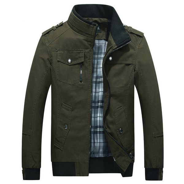 fashion pure cotton bomber jacket men slim outerwear coats black mens autumn jackets with many pockets men's windbreaker, Black;brown
fashion pure cotton bomber jacket men slim outerwear coats black mens autumn jackets with many pockets men's windbreaker, Black;brown