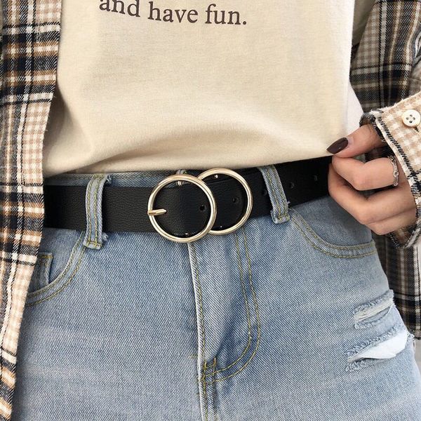 leather belt for women double round pin alloy ring circle buckle adjustable belts for jeans student female waist strap waistband, Black;brown
leather belt for women double round pin alloy ring circle buckle adjustable belts for jeans student female waist strap waistband, Black;brown