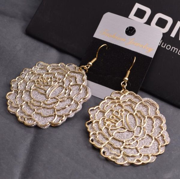 wholesale-n and american exaggerated hollow out earrings retro ethnic style lady earrings fashion frosted earrings, Silver
wholesale-n and american exaggerated hollow out earrings retro ethnic style lady earrings fashion frosted earrings, Silver