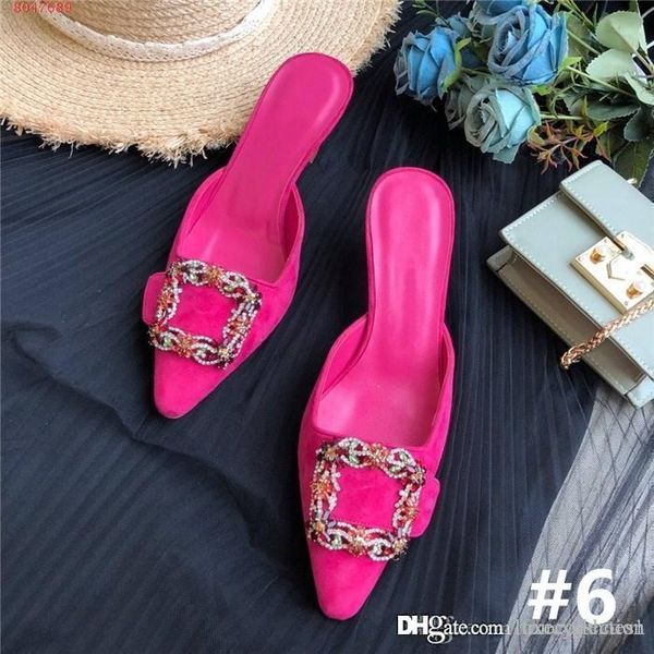 latest flower and diamond buckle high-heeled pointed head silk sandals with stiletto pattern slippers heel height 5.5 cm with box 34-41, Black
latest flower and diamond buckle high-heeled pointed head silk sandals with stiletto pattern slippers heel height 5.5 cm with box 34-41, Black