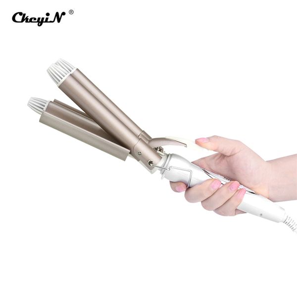 professional hair curling iron ceramic triple barrel fast hair waver curler styling tools styler deep wave 22mm gold s42
professional hair curling iron ceramic triple barrel fast hair waver curler styling tools styler deep wave 22mm gold s42