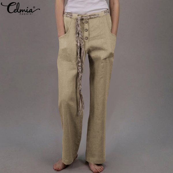 celmia 2020 fashion women high waist harem pants women buttons elastic waist casual trousers loose vintage cotton pantalon femme, Black;white
celmia 2020 fashion women high waist harem pants women buttons elastic waist casual trousers loose vintage cotton pantalon femme, Black;white