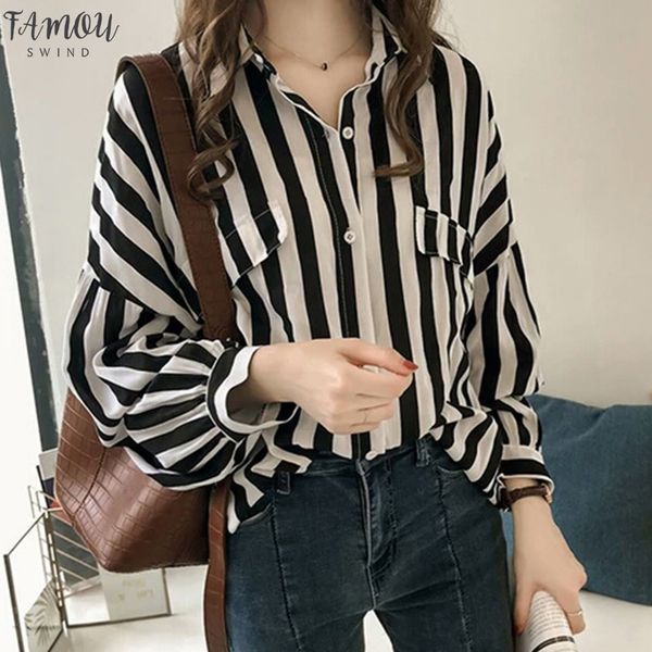 2020 new women striped blouse turn down collar long sleeve shirts office lapel neck ladies spring autumn blouse harajuku plus size, White
2020 new women striped blouse turn down collar long sleeve shirts office lapel neck ladies spring autumn blouse harajuku plus size, White